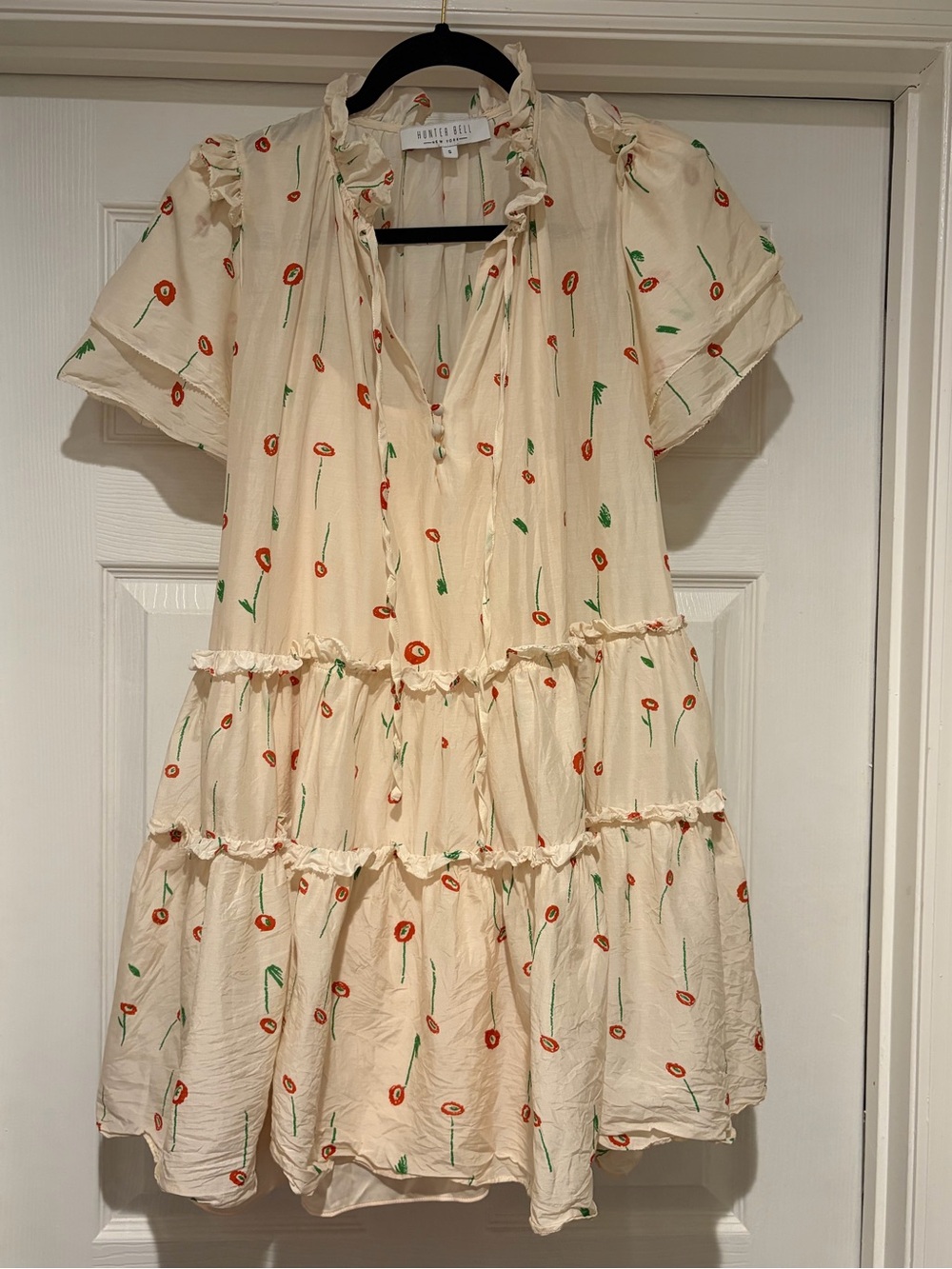 HUNTER BELL Cream Mini Dress size S